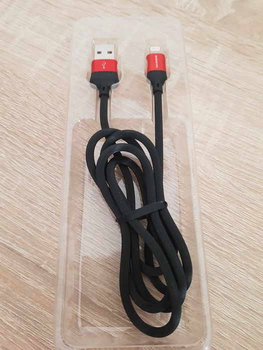 Kabel BX28 Dignity - USB na Lightning - 2,4A 1 metr czerwony