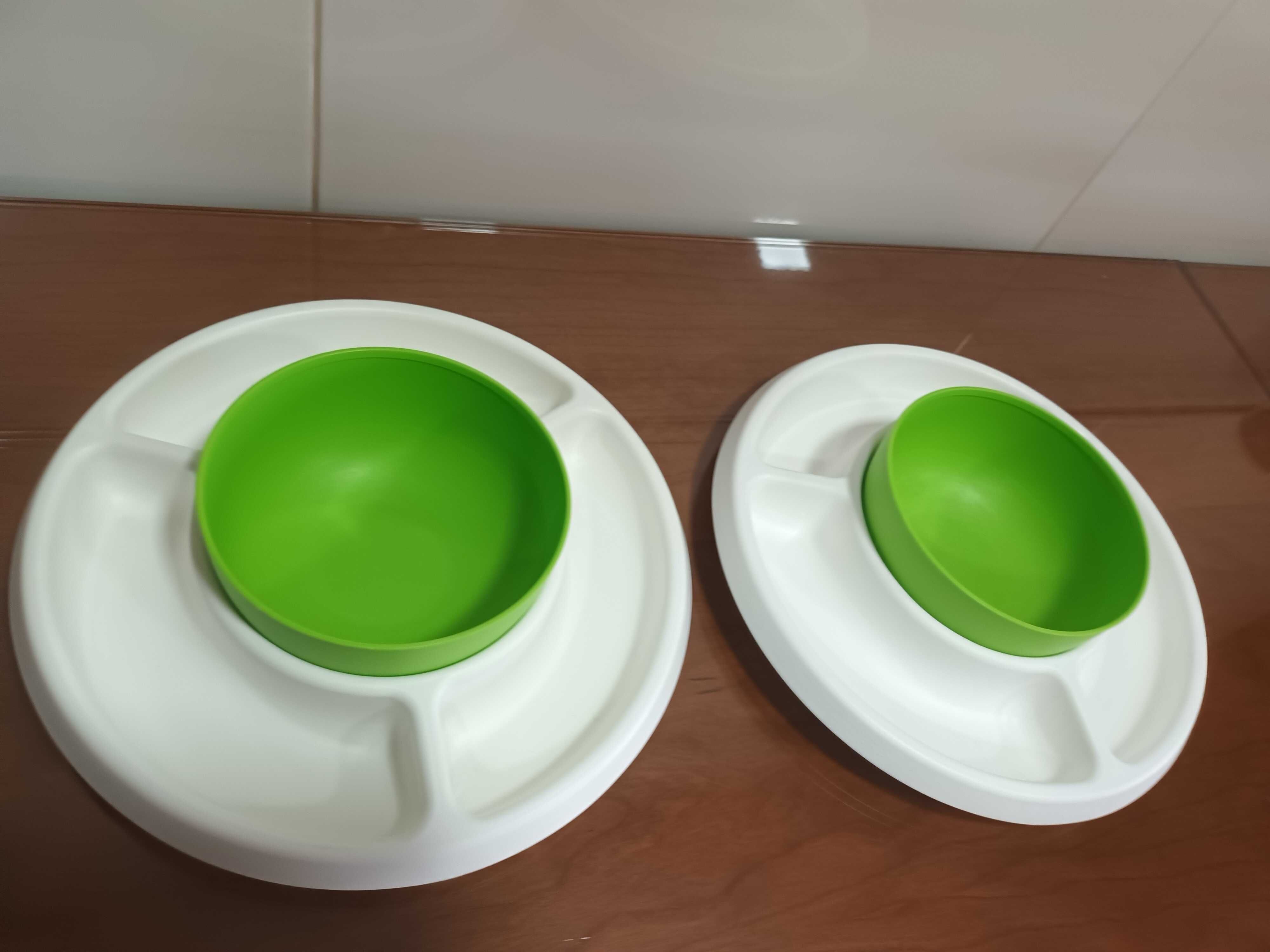 Prato para aperitivo tupperware