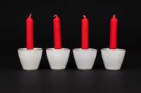 Thomas Rosenthal porcelanowe świeczniki na małe świeczki komplet