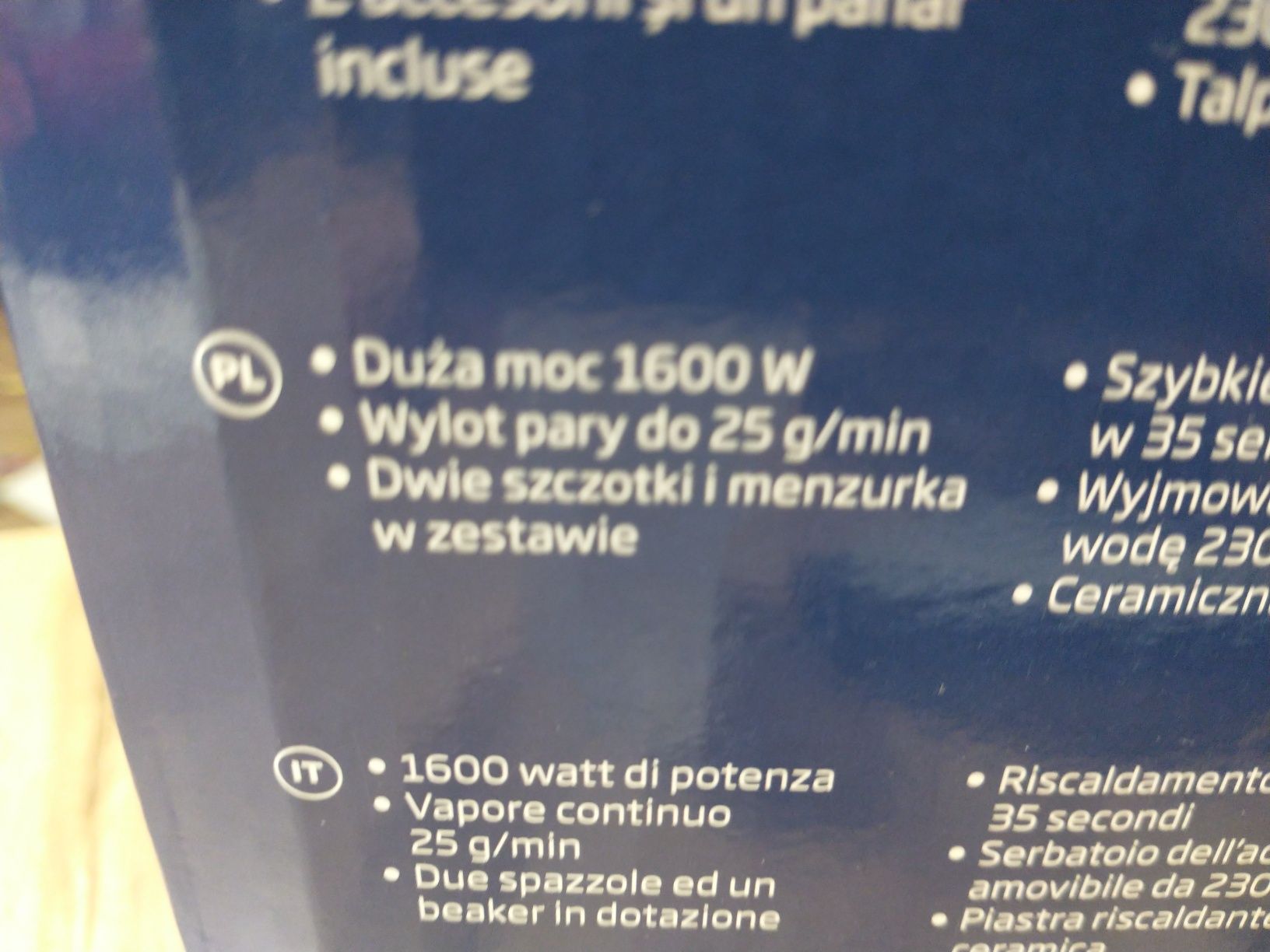 Nowa parownica Beko 1600W mocna. Streamer ,prasowanie parą. Żelazko