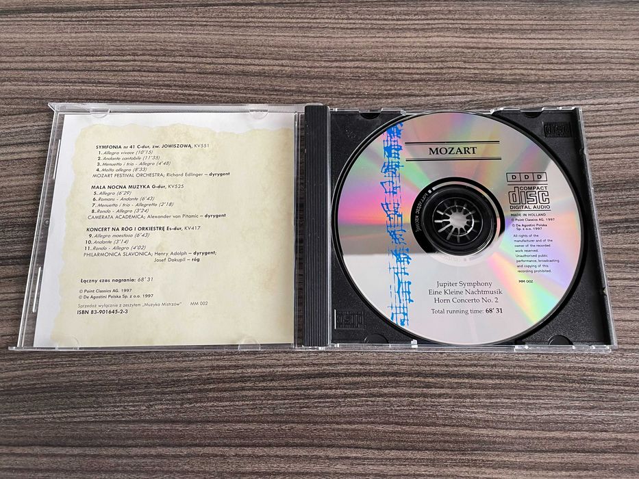 Mozart - Legendarne dzieła (płyta CD z serii "Muzyka Mistrzów")