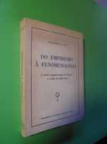 Santos (José Henrique);Do Empirismo à fenomenologia