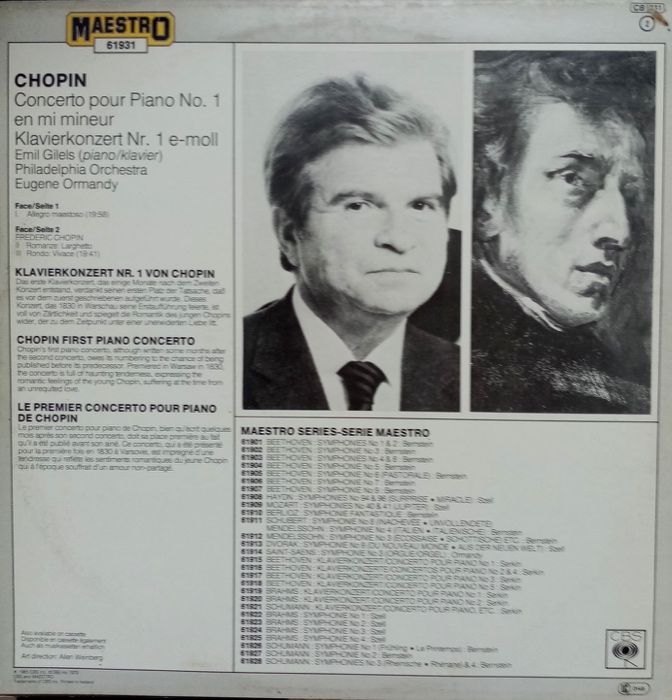 Chopin vinyl płyta analogowa