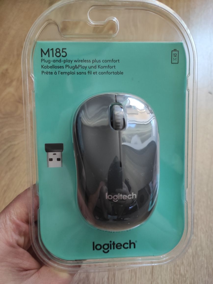 Мишка бездротова logitech M185 оригінал ,нові в упаковці!