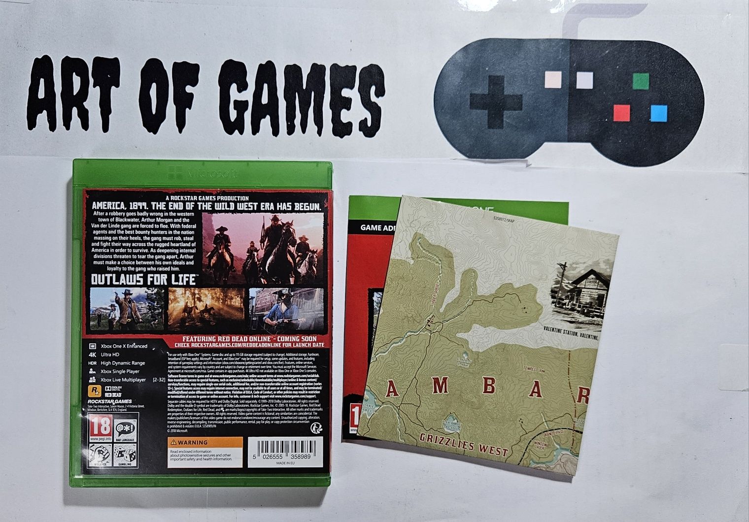 Gra Red Dead Redemption 2 PL Xbox One Komplet Mapa Ideał