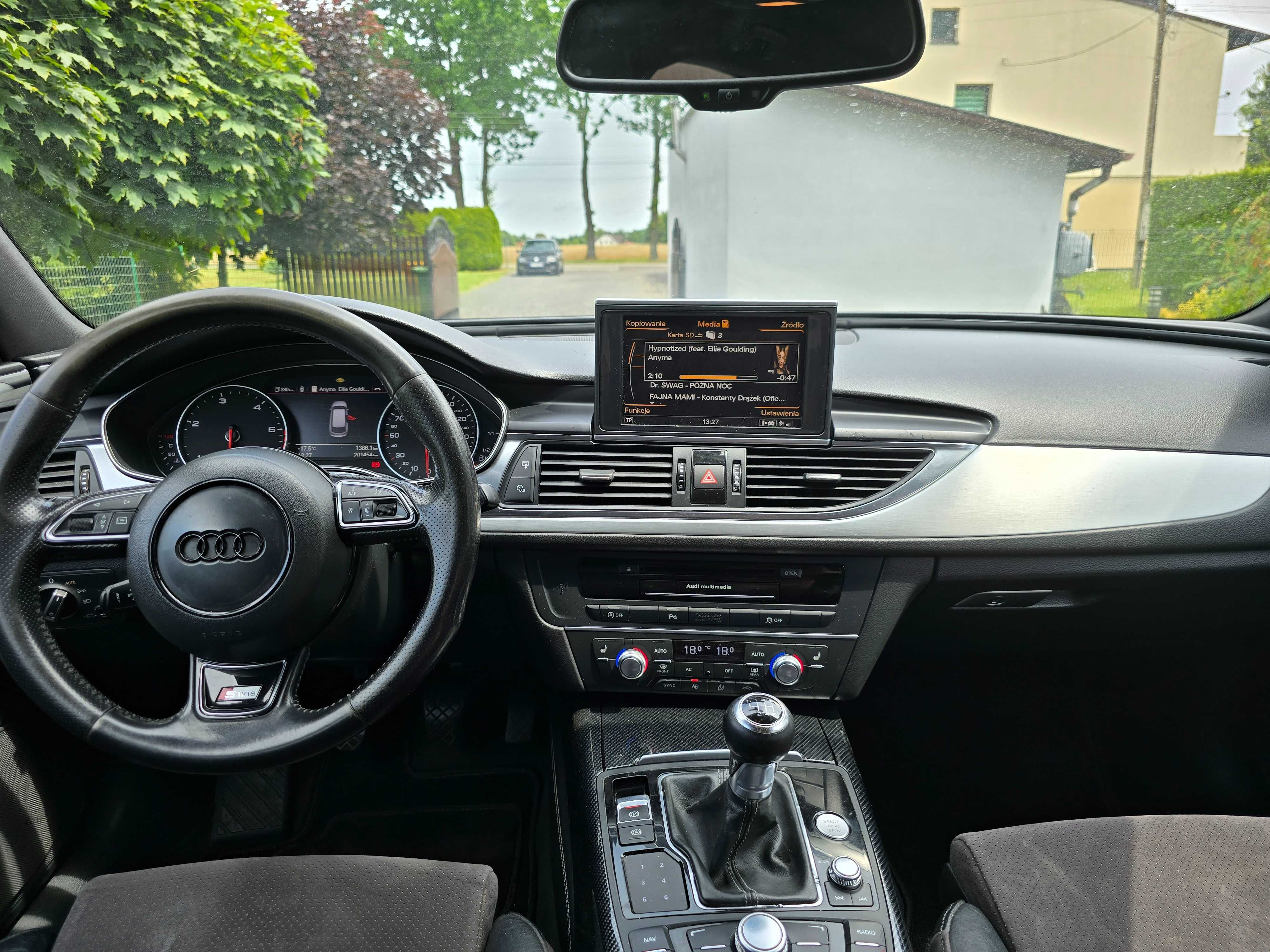 Audi a6 c7 2012r 2.0tdi 177km Sline avant manual webasto alcantara