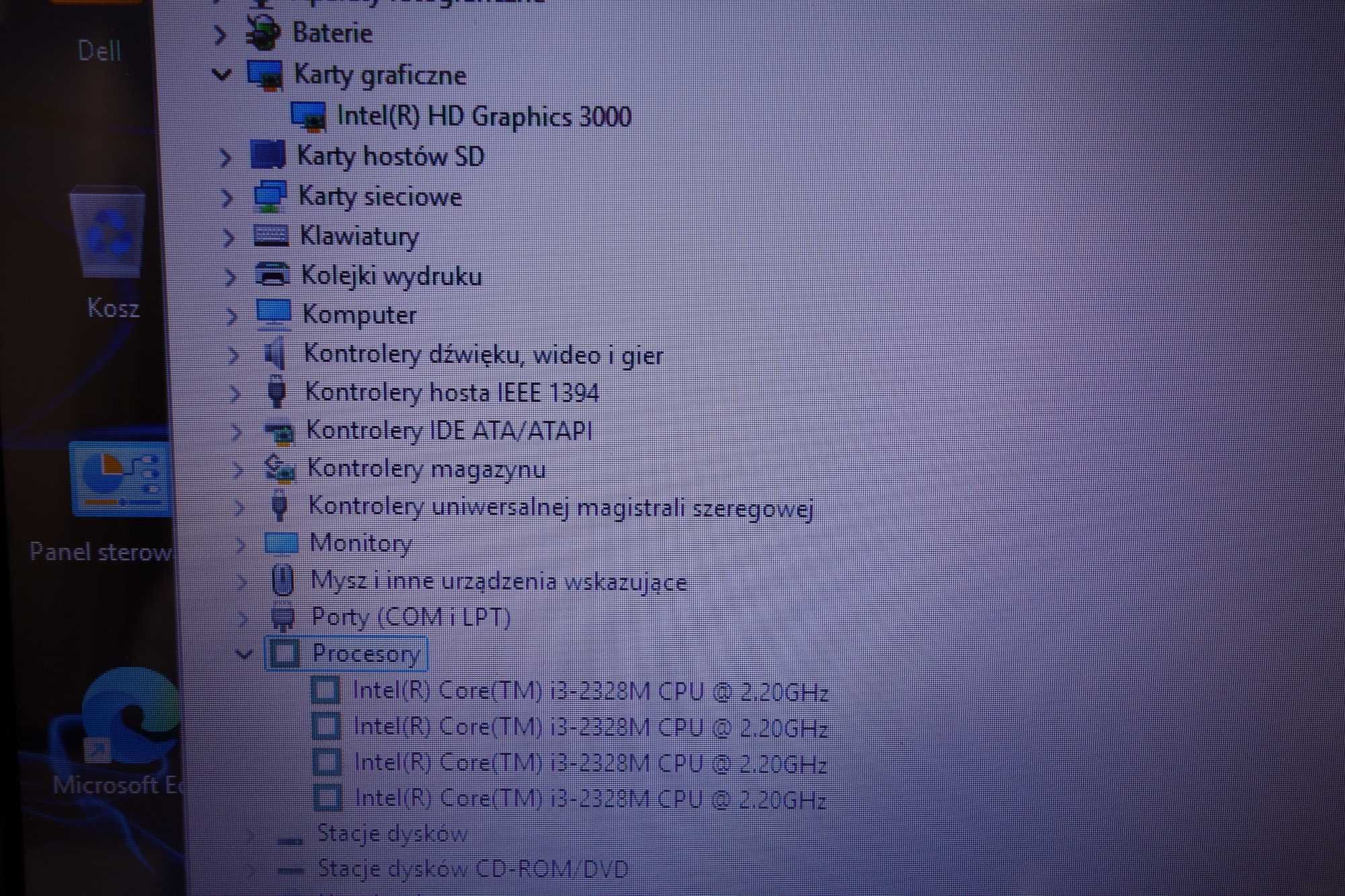 Laptop Używany Dell E5520 i3 15,6 HD 8GB 128 SSD W11 Gwarancja FV