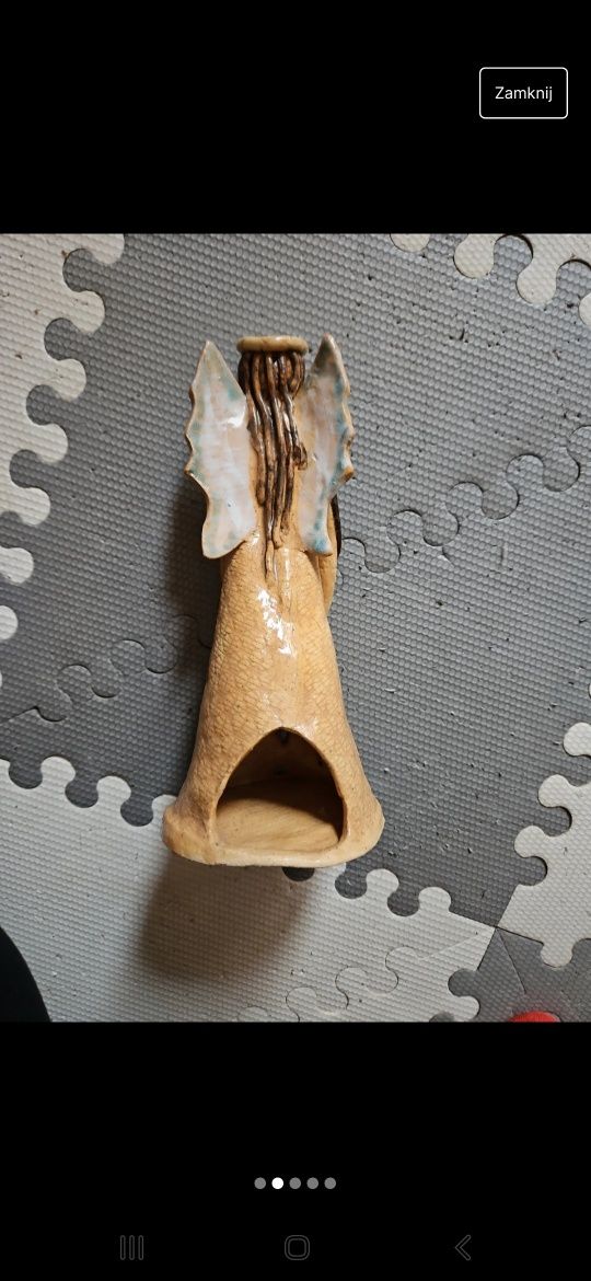 Figura - świecznik  anioł
