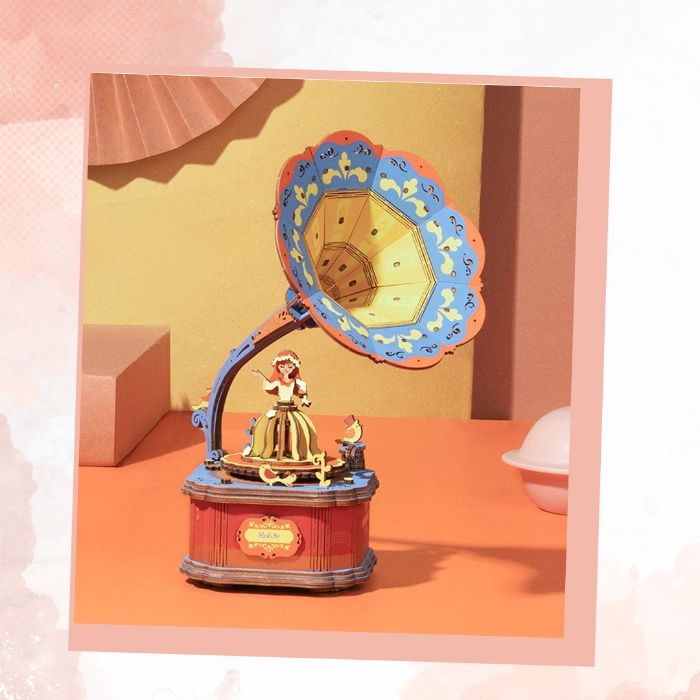 3Ddrewniane Puzzle, gry kreatywnę, pozytywka, music box, dla wszyskich