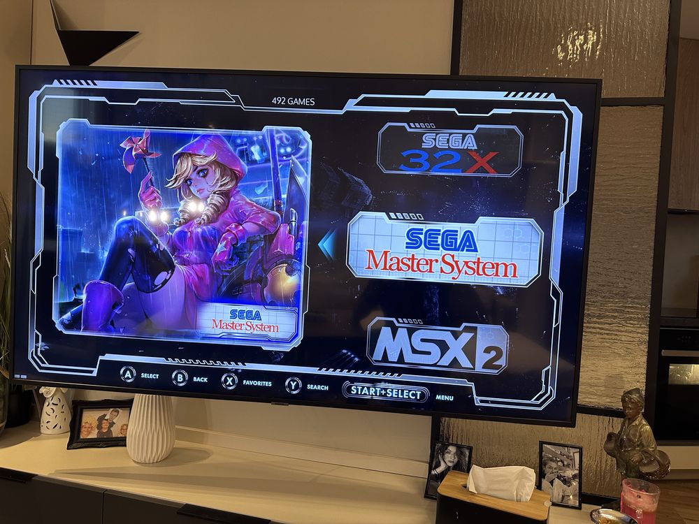 Retro konsola 4K, 55 tys gier, bezprzewodowa, PSX, C64, Amiga, Pegazus