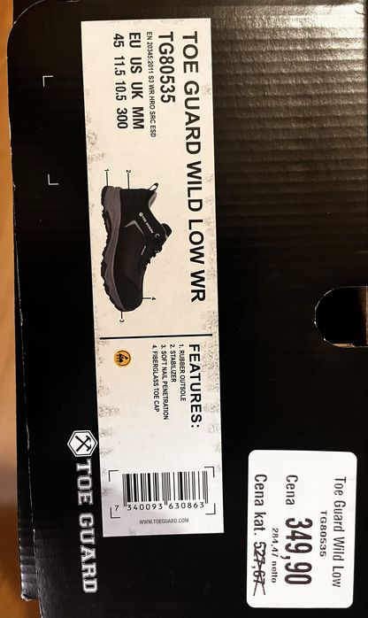 Buty ochronne TOE Guard Wild LOW WR