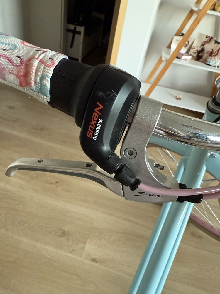 Rower miejski Cruiser Embassy Deluxe 7 biegów Flamingi