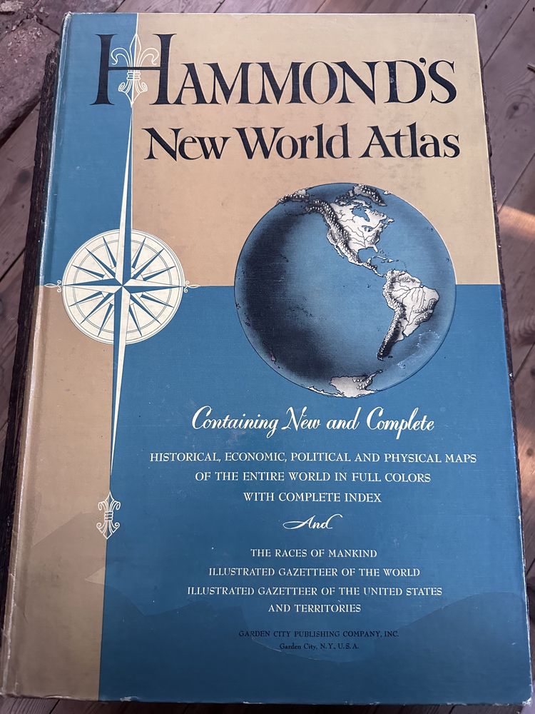 Hammond’s New World Atlas - atlas świata z 1948 roku