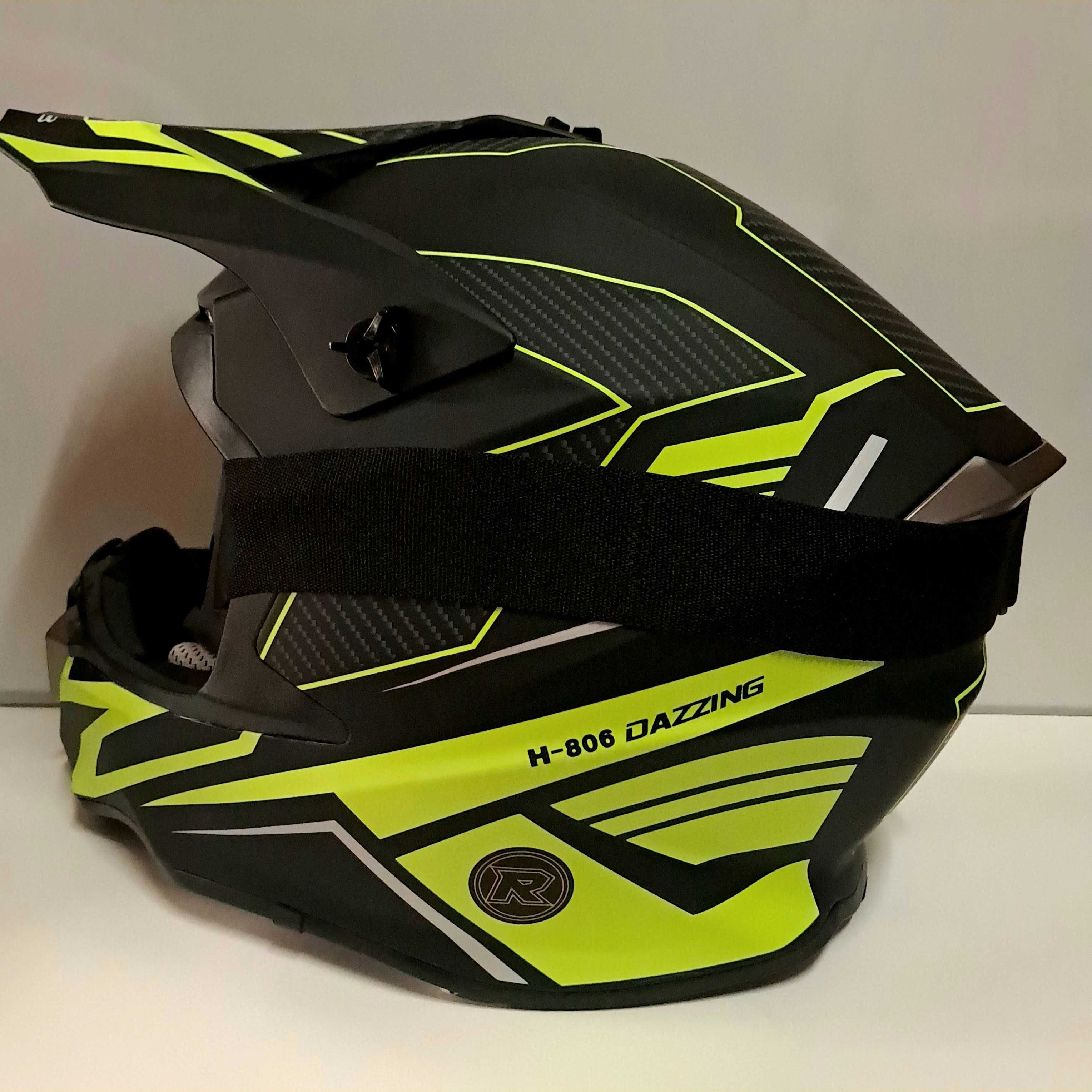 Кроссовый мото шлем Drive dazzing + очки  в подарок