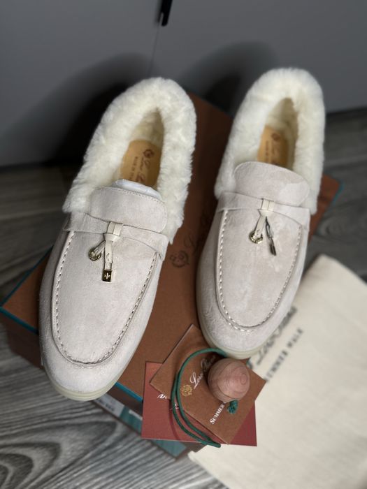 Лофери з хутром зимові лофери loro piana lp кеды с мехом ugg