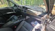 Wnętrze BMW E60 sedan czarna skóra kompletne grzane elektryczne okazja