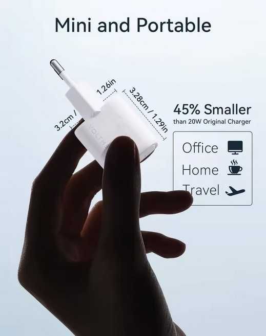 Зарядний пристрій VOLTME 20W Mini з кабелем Type-C 60W