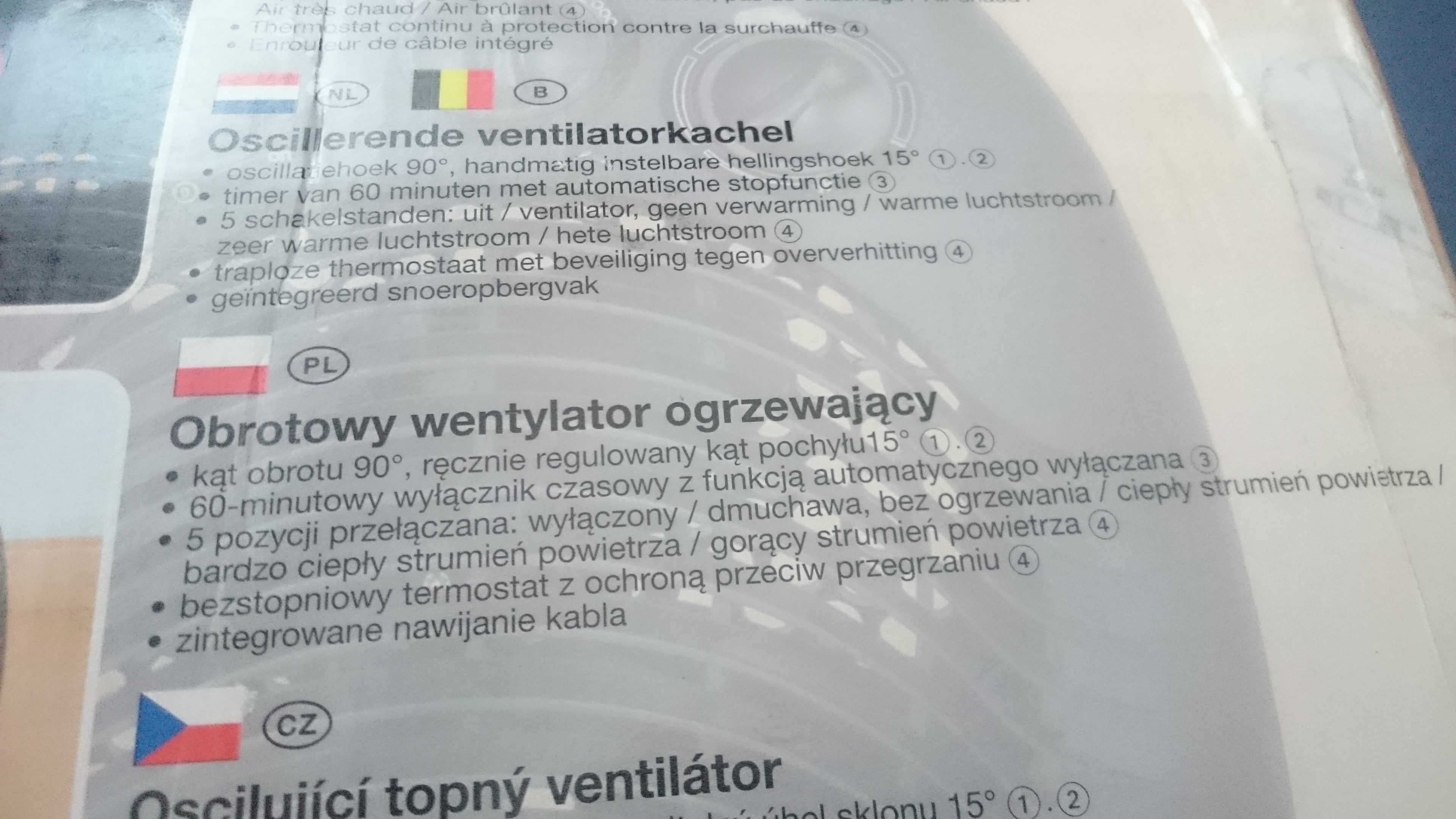 Obrotowy wentylator.