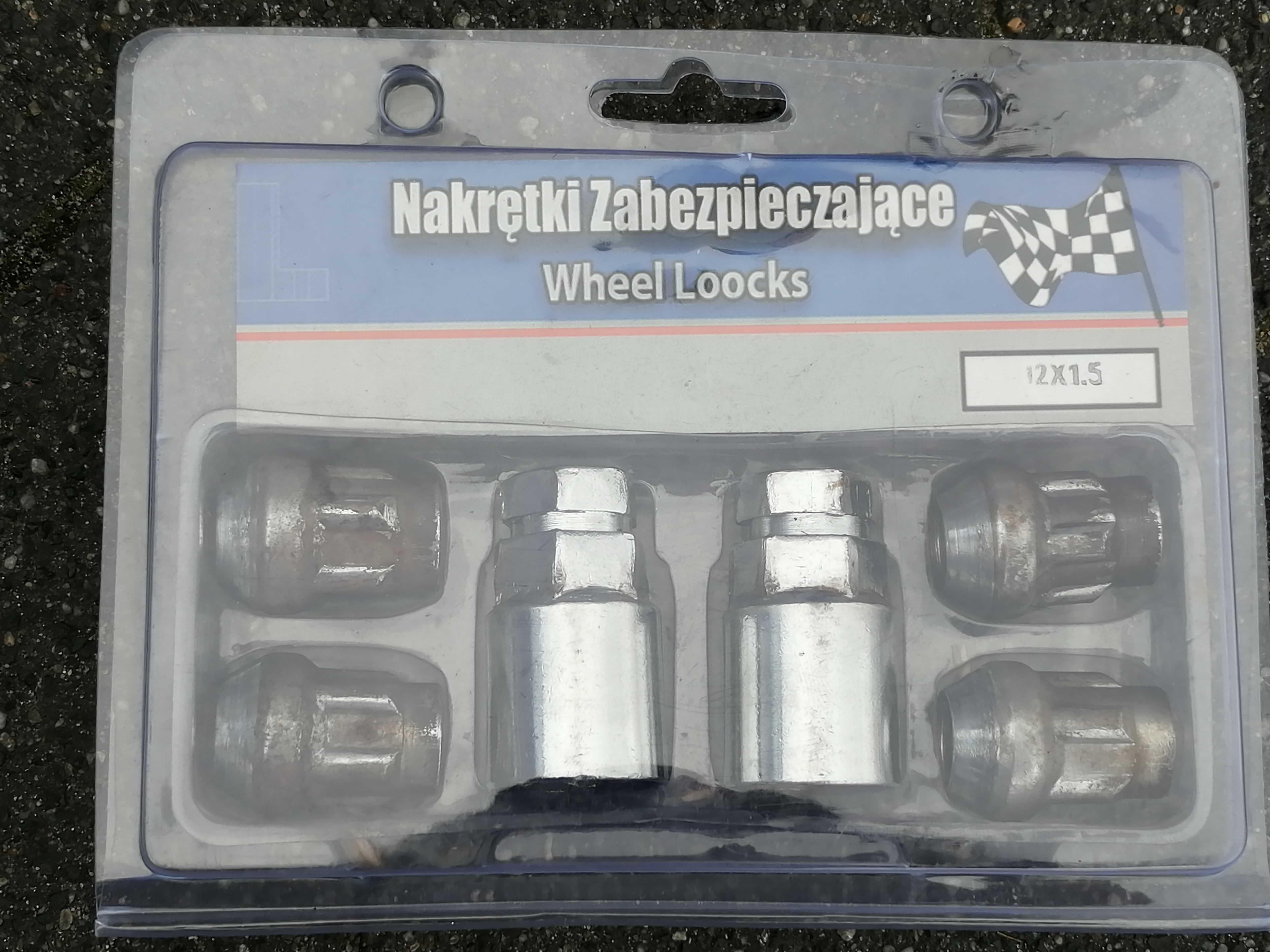 Nakrętki zabezpieczające do felg, zestaw 12x1,5