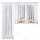 Komplet balkonowy 2 firany na 550 cm