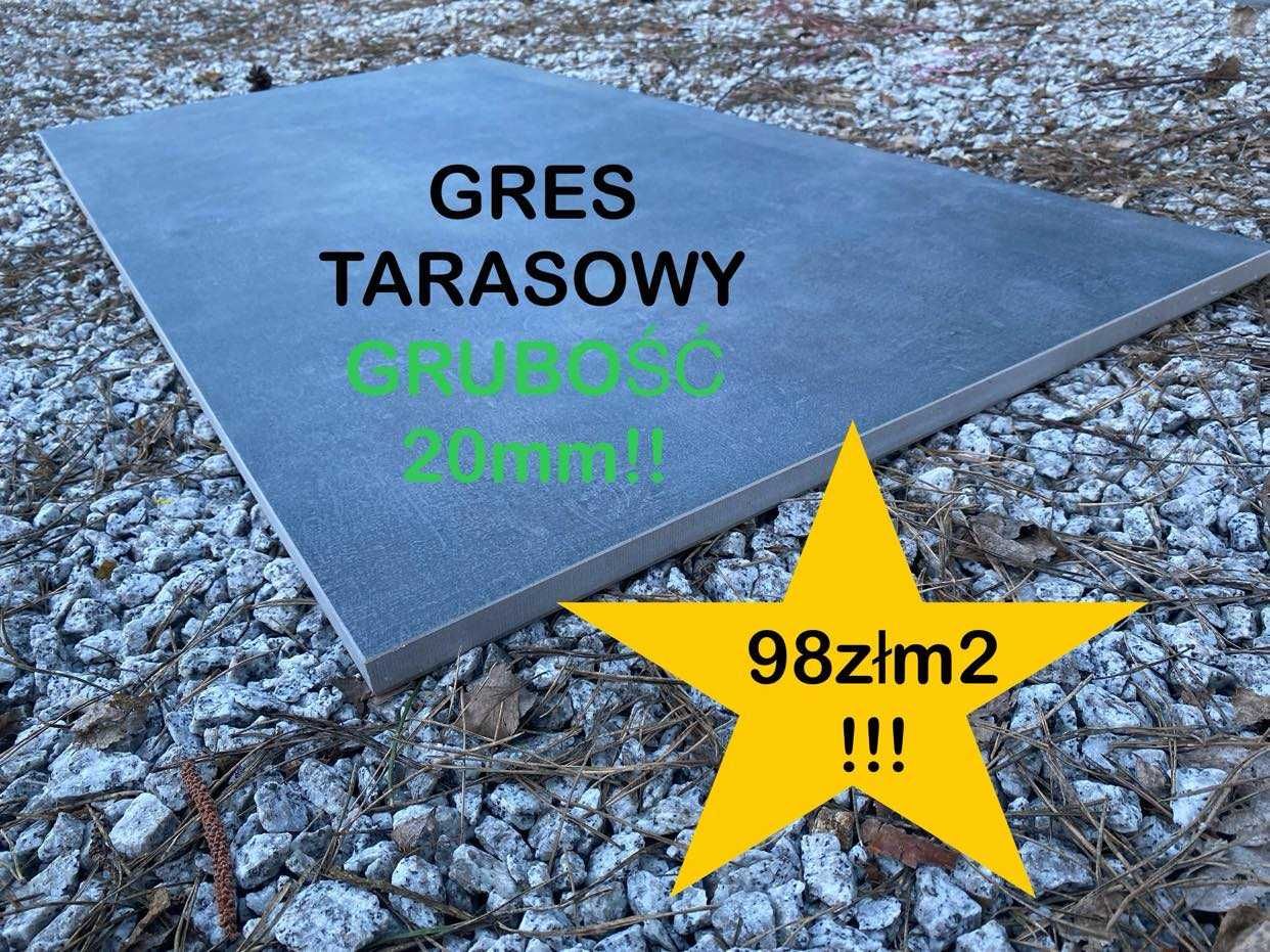 Okazja !! Gres Taras Wentylowany STARK GRAPHITE 60x120x2 cm