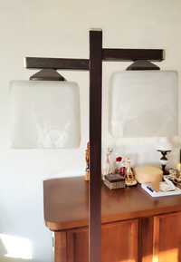 Lampa stojąca, lampa sufitowa, 5 kloszy i jednopunktowa.