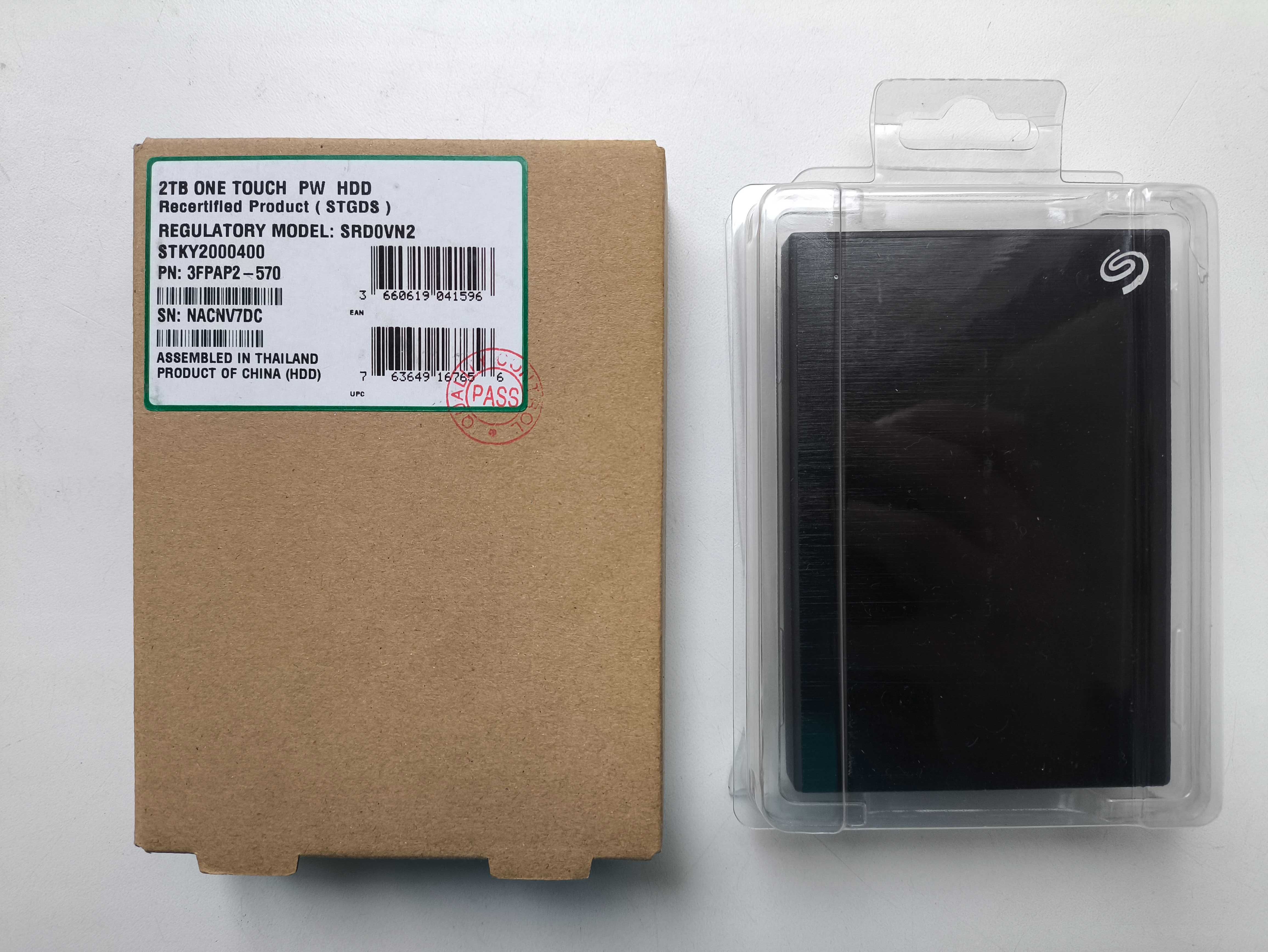 Внешний жесткий диск Seagate One Touch with Password 2TB STKY2000400