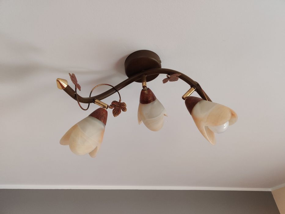 Komplet 4 żyrandoli, 2 kinkietów - reflektorki