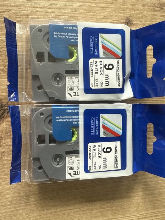 2x Taśma TZ2-S221 do Brother TZ-S221 9mm biała