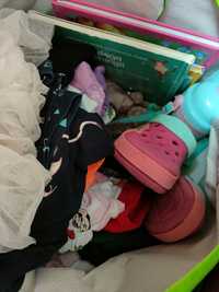 Zabawki, ubranka dla dziewczynki, buty