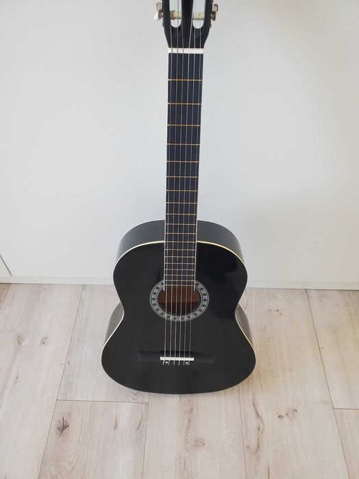 3/4 класична гітара чорна для дітей до 12 років