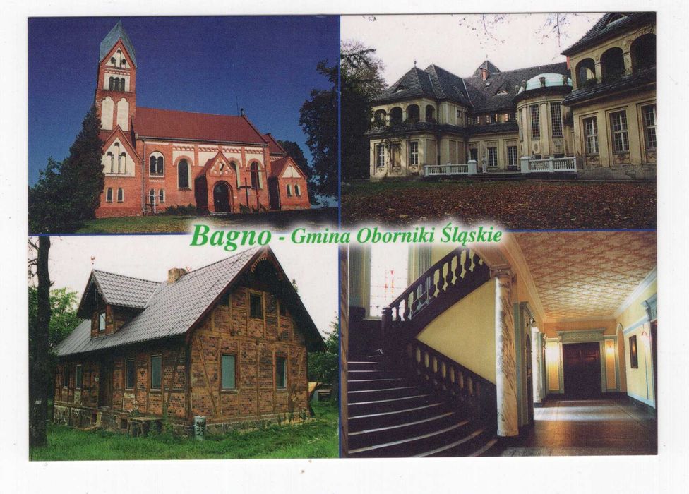 Pocztówka Bagno Gmina Oborniki Śląskie, Czysta