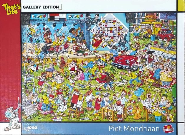 puzzle Goliath 1000 elementów, Piet Mondriaan, Thats Life, Folia