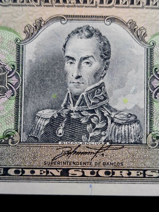 Banknoty Ekwador 100 sukces z 1994r UNC