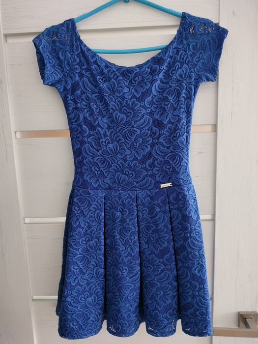 Sukienka chabrowa, sukienka koronkowa