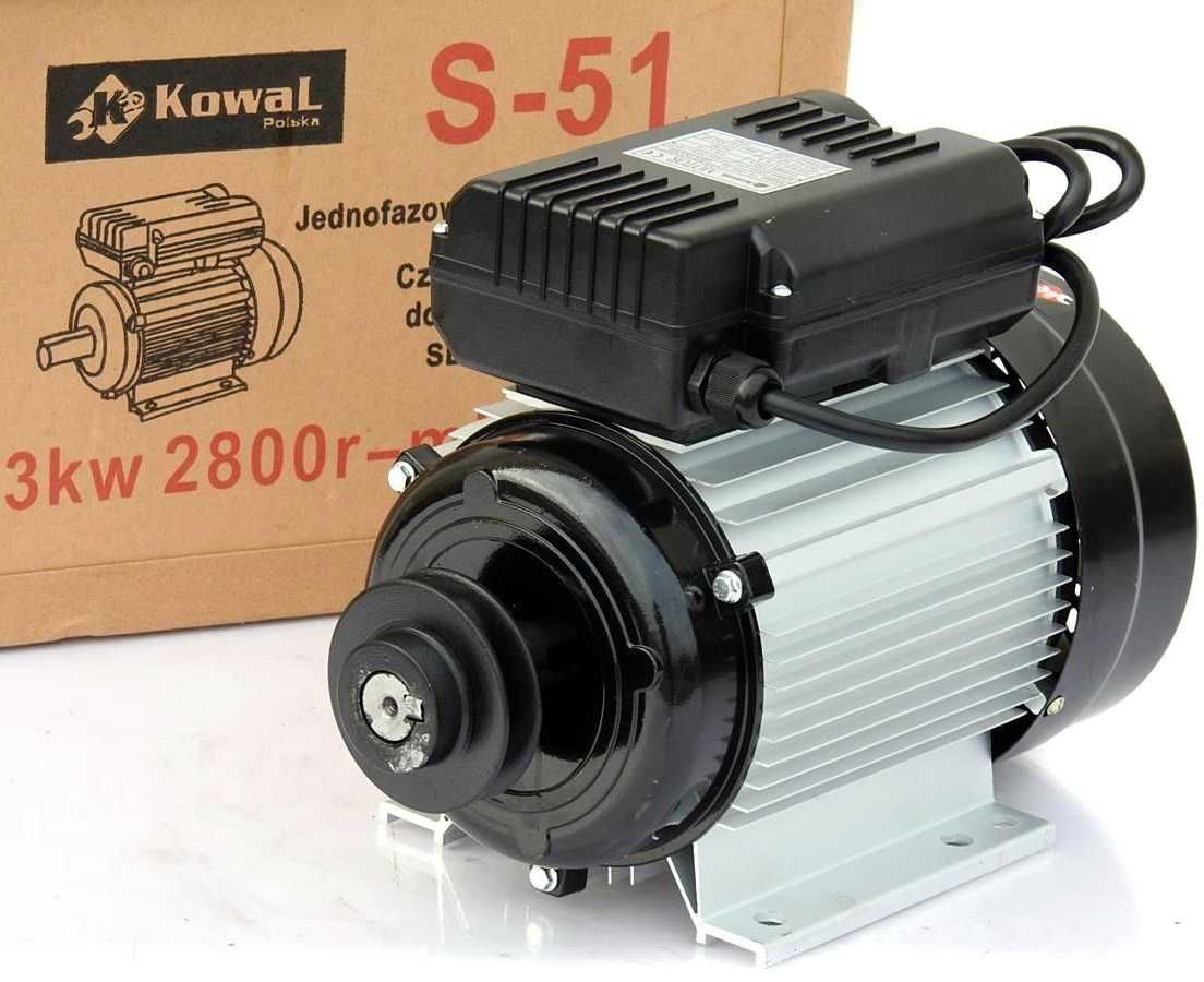 SILNIK S-51 3 kw 2850r 230v elektryczny jednofazowy do kompresora