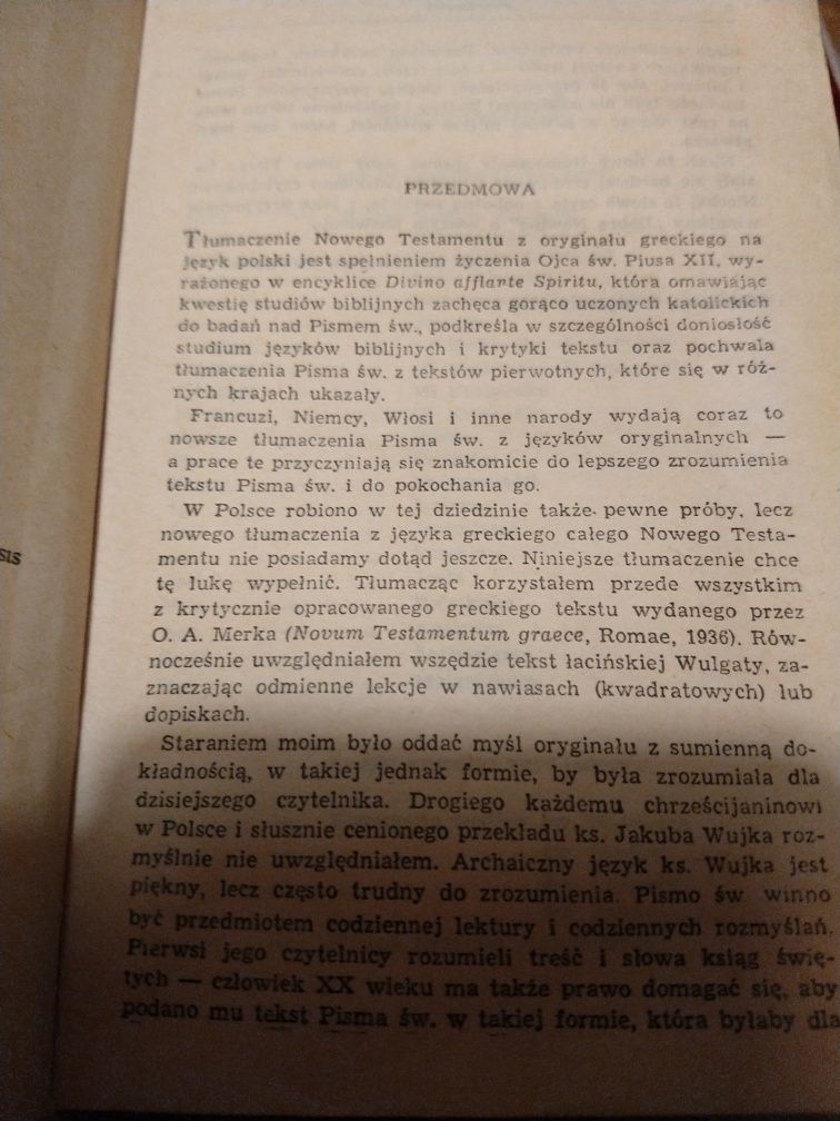 Pismo Święte Nowego Testamentu. 1957r