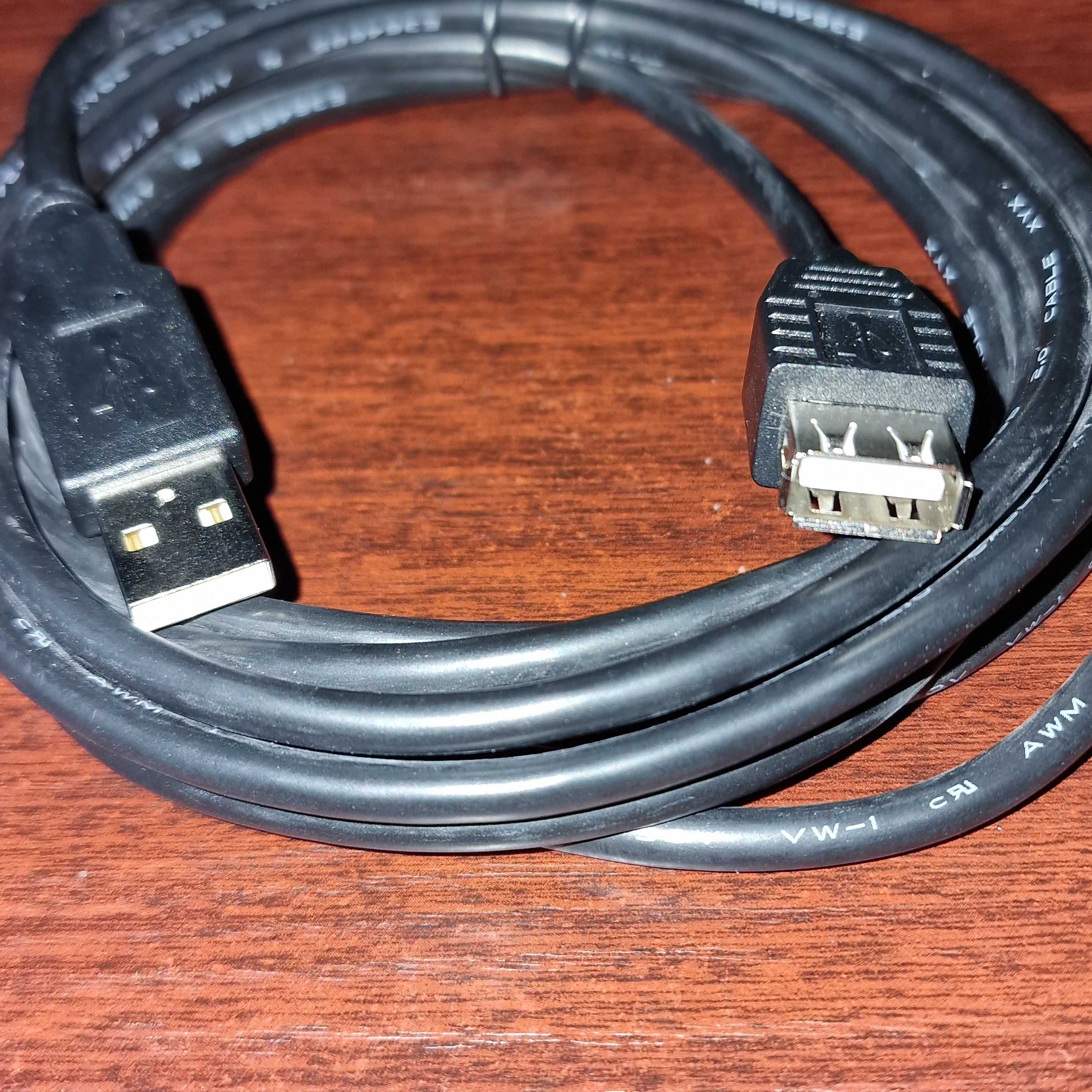 Przewód kabel przedłużający, przedłużacz USB długość 3m