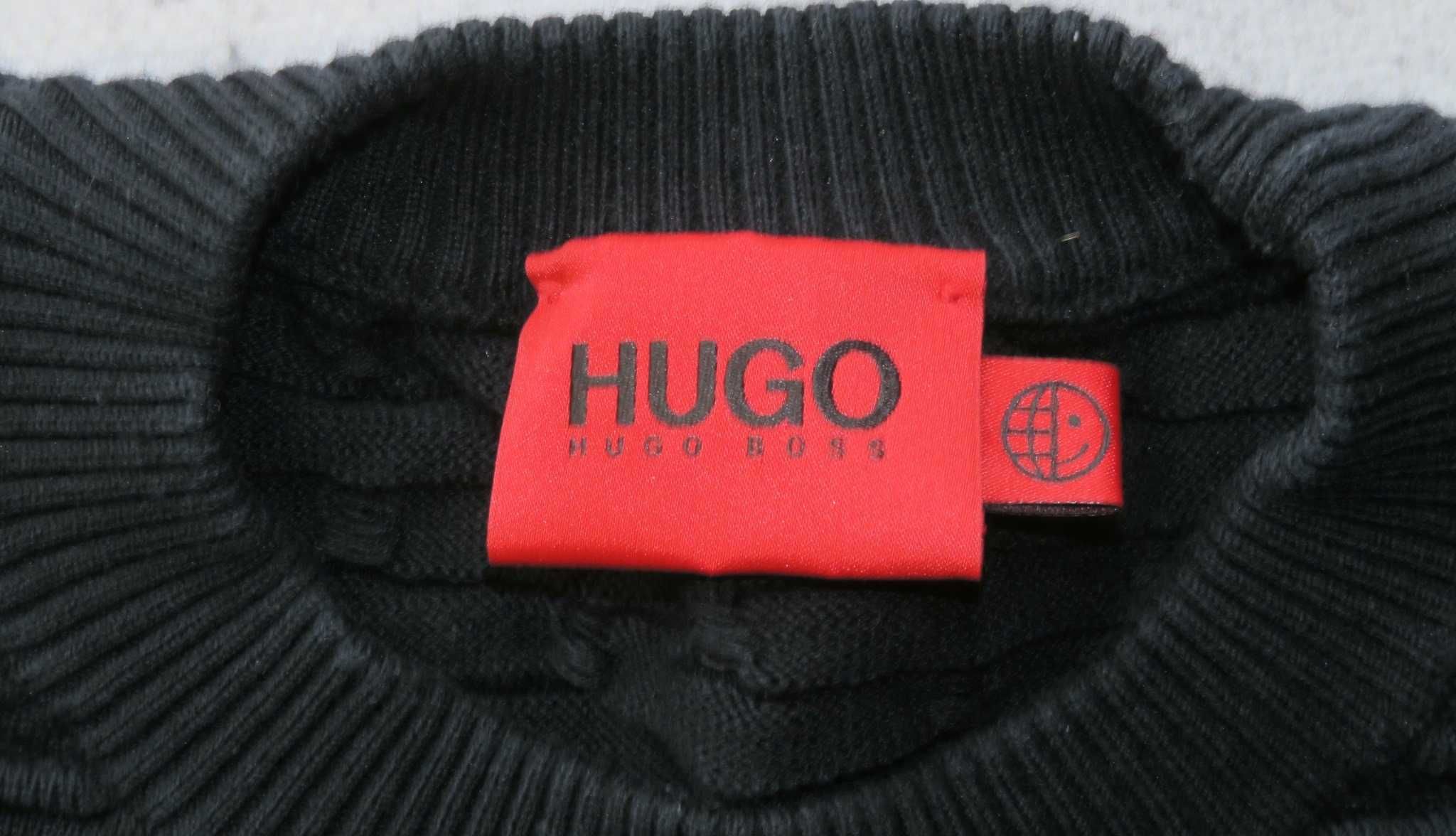 Hugo Boss sweter teksturowany L