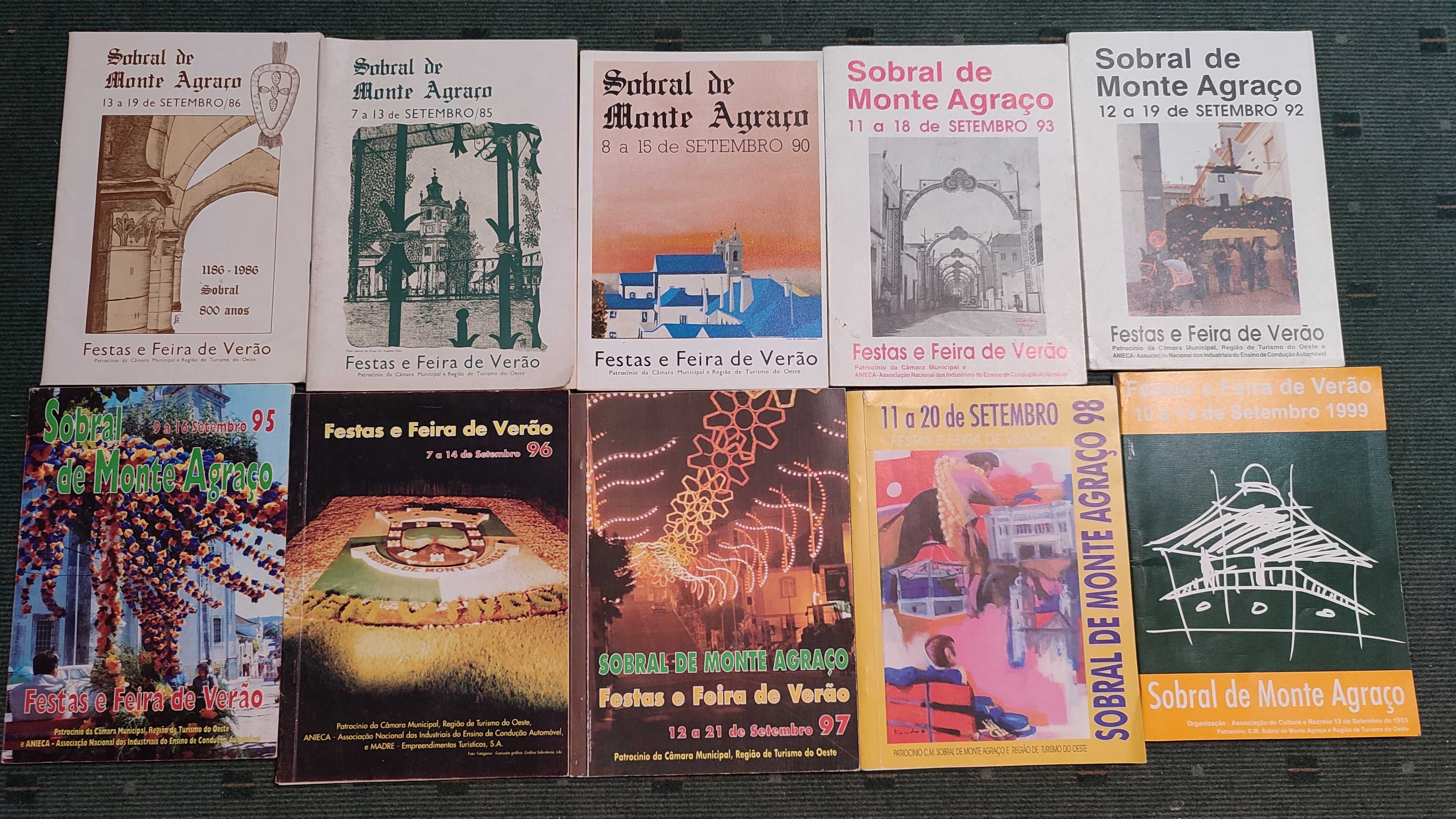 Lote 18 Programas Festas  Sobral de Monte Agraço