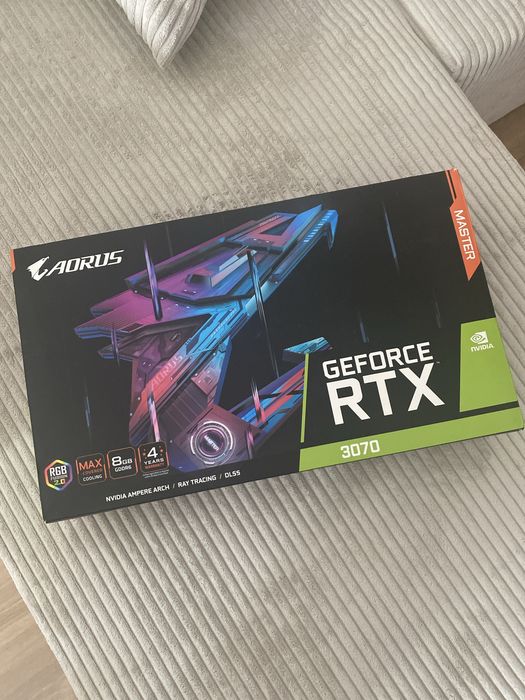 GPU Gigabyte RTX 3070 AORUS Master 8GB GDDR6 - Excelente Estado!