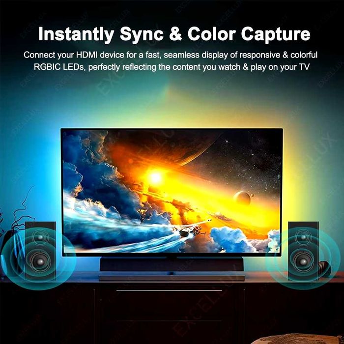 Zestaw LED do TV Ambilight HDMI 2.1 max 65"