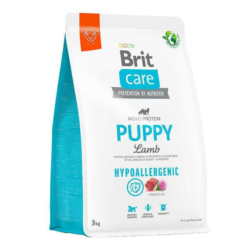 Brit Care Dog Puppy Гіпоалергенний  3 кг з ягням для цуценят. Бріт Кеа
