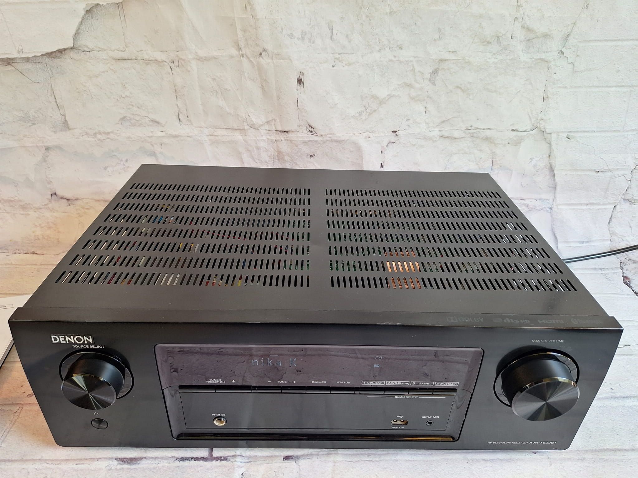 5.1 DENON AVR-X520BT 4k 60p Bluetooth optyk usb