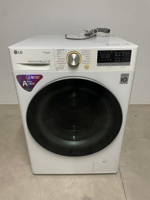 Máquina de lavar roupa LG 8k - AI DD, steam, Wi-Fi
