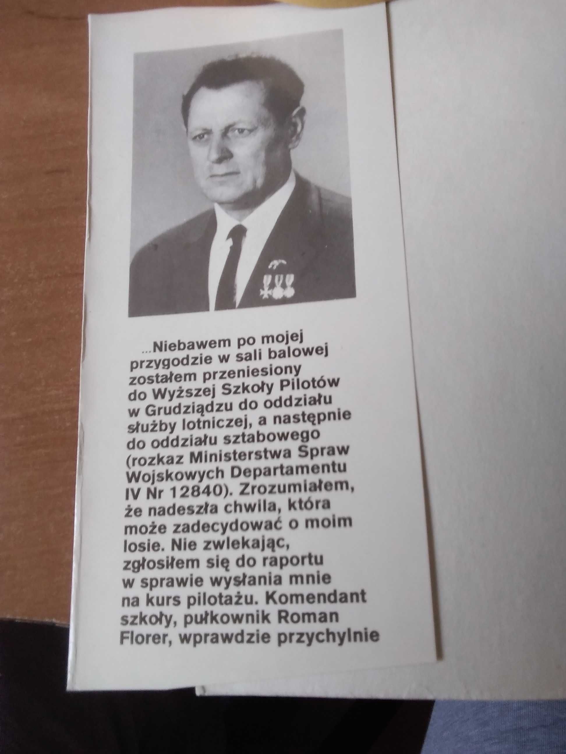 Książka pt,, Całe życie za sterami "A. Szymański po biblioteczna 1988