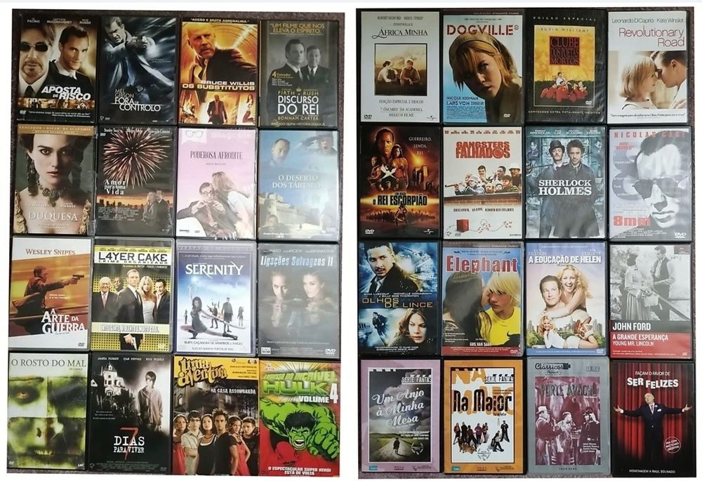 Lote de 253 DVD's Originais 
(LOTE 31)
