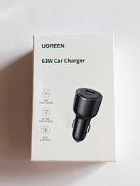 Автомобільний зарядний пристрій Ugreen 63W USB Type C USB-A QC PD PPS