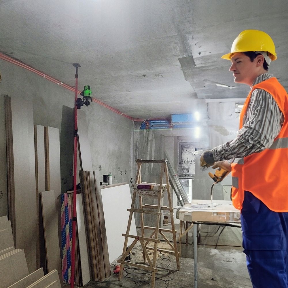 Tyczka laserowa teleskopowa statyw