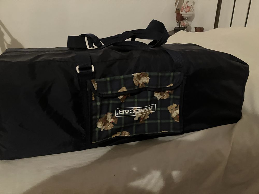 Cama viagem e banheira